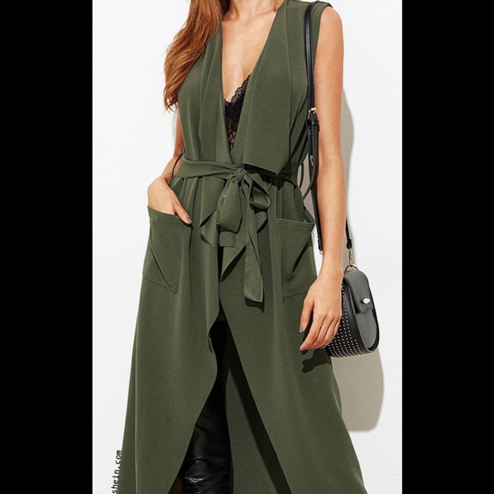 Shein sleeveless duster/coat